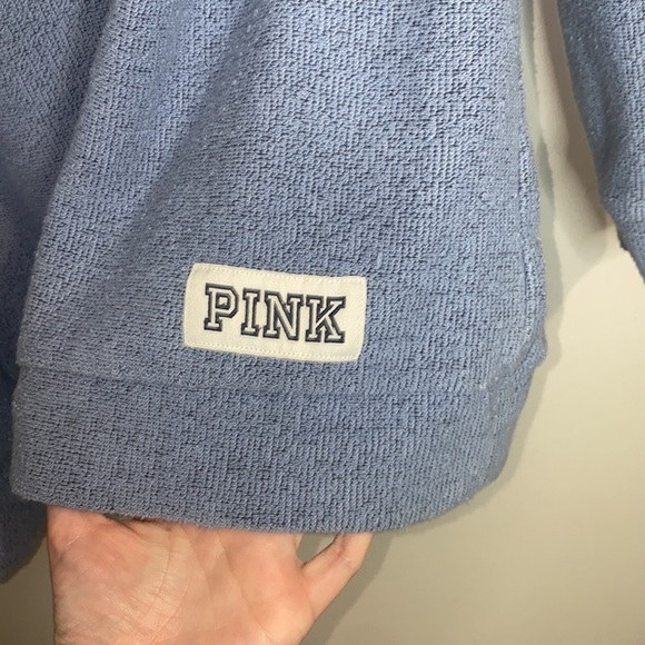 🪿Adorable Oversized Baby Blue PINK Sweater Size XS - Picture 4 of 9